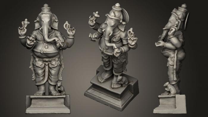 نموذج ثلاثي الأبعاد لآلة CNC التماثيل الهندية تمثال آسيوي